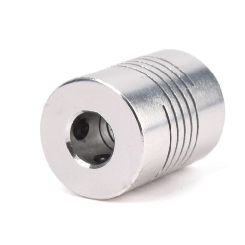 Aluminum Flexible Coupling Coupler Helical Shaft 5mm x 8mm - Electra Traders | Electronic Components & Gadgets India