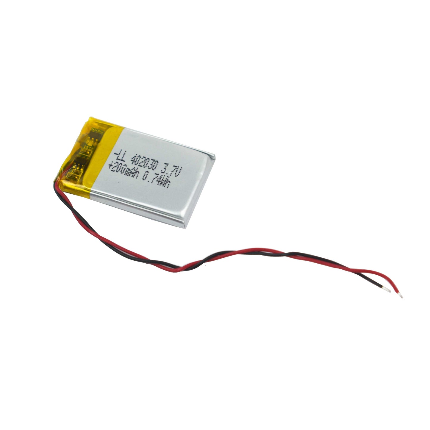200mAh 3.7V Lithium Polymer Battery with BMS - Electra Traders | Electronic Components & Gadgets India
