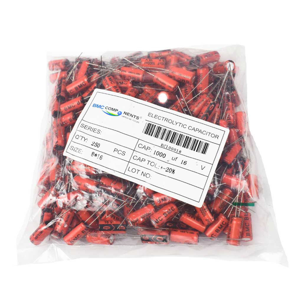 1000µF 16V Electrolytic Capacitor - Electra Traders | Electronic Components & Gadgets India