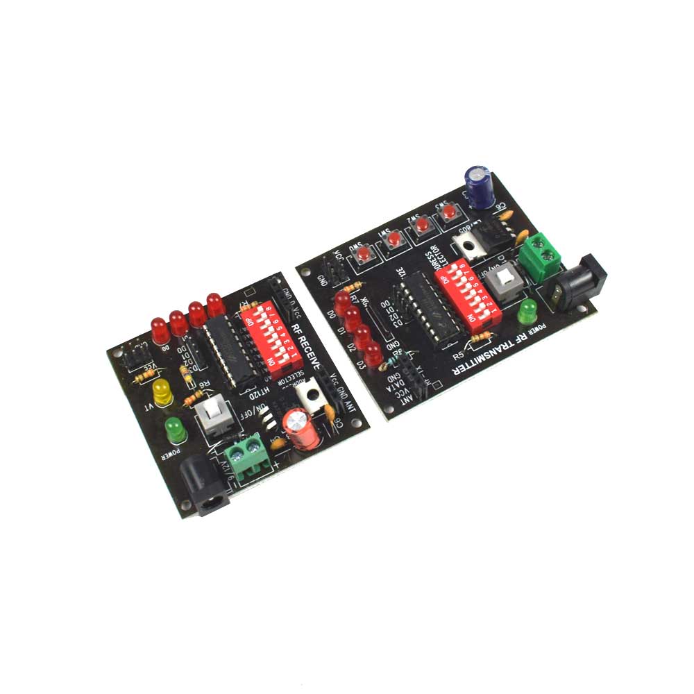 Wireless RF Transmitter and Receiver Module with HT12E & HT12D - Electra Traders | Electronic Components & Gadgets India