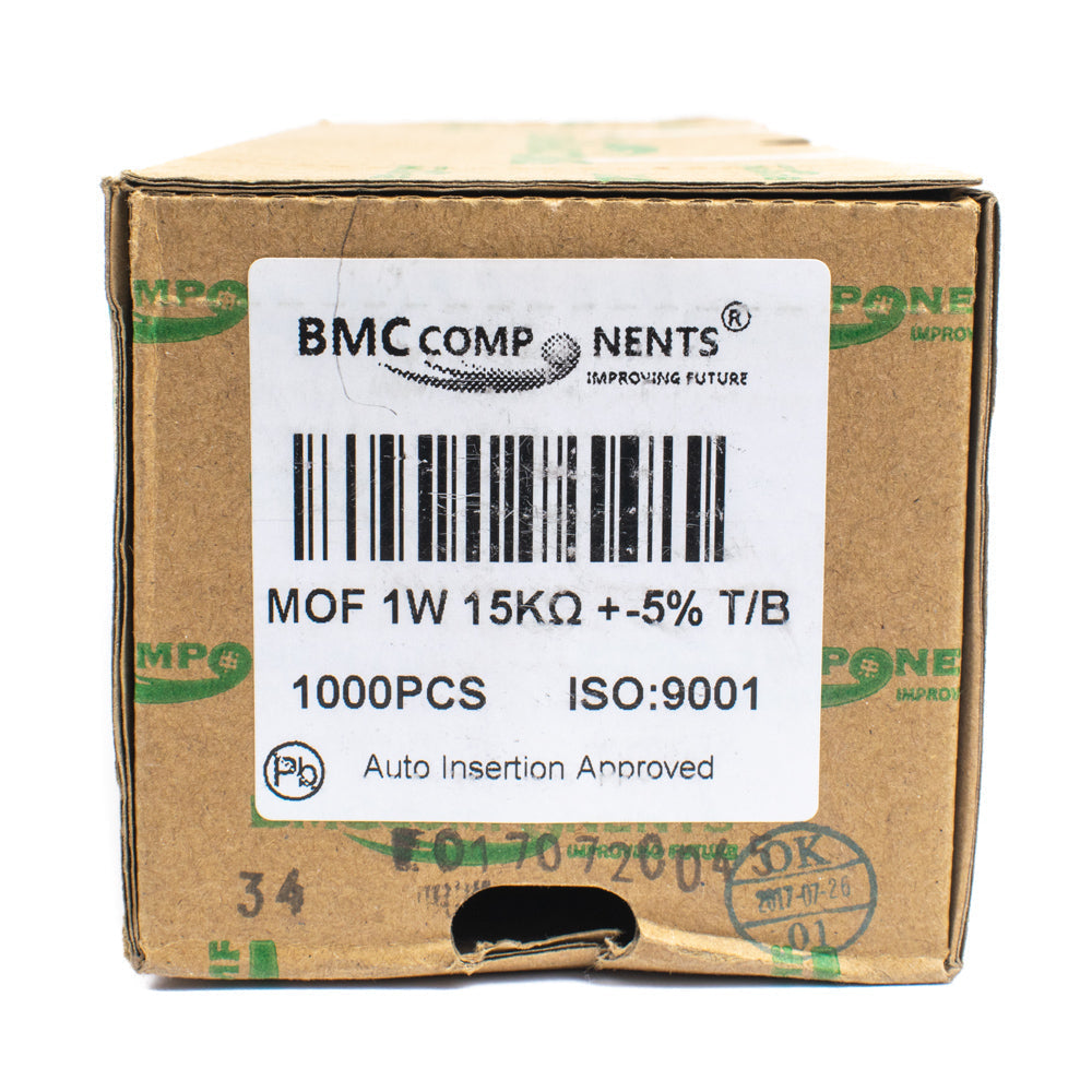 0.15 ohm 5% 1 Watt Resistor (Box of 1000) - MOF - Electra Traders | Electronic Components & Gadgets India