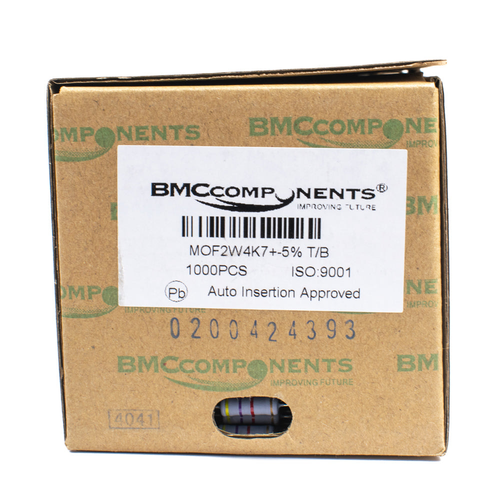 200k ohm 5% 2 Watt Resistor (Box of 1000) - MOF - Electra Traders | Electronic Components & Gadgets India