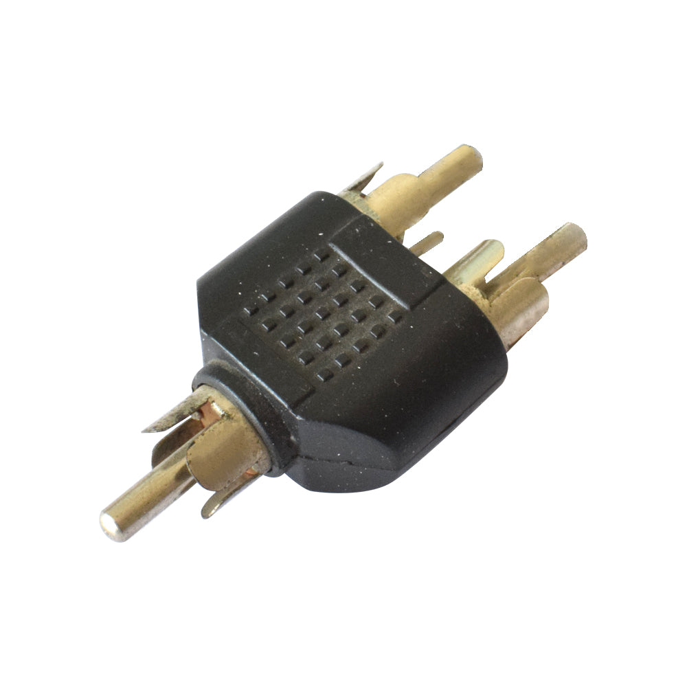 1 Male To 2 Pin Male RCA Y Splitter Adapter For Audio Video - Electra Traders | Electronic Components & Gadgets India