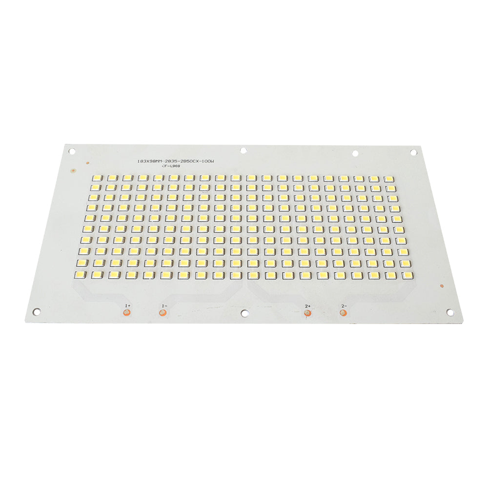 100W White 183 x 98mm Metal Core LED PCB For Street/Flood Lighting - Electra Traders | Electronic Components & Gadgets India