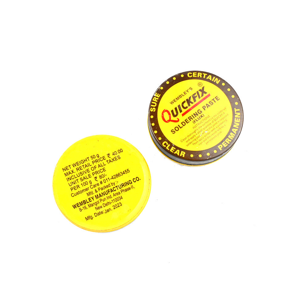 Wembley's Quickfix Soldering Paste Flux 50g - Electra Traders | Electronic Components & Gadgets India