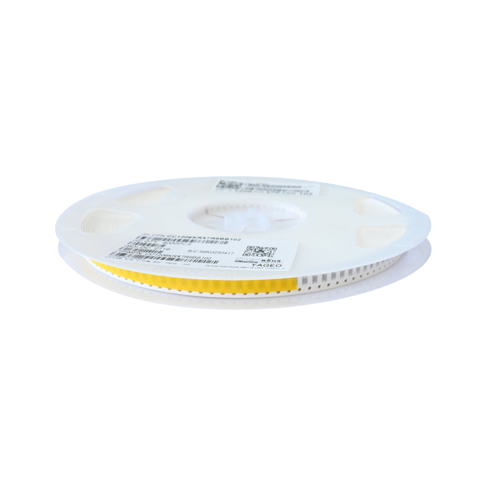 YAGEO 102 1nf 50V 1206 SMD Capacitor (Pack of 4000) - Electra Traders | Electronic Components & Gadgets India