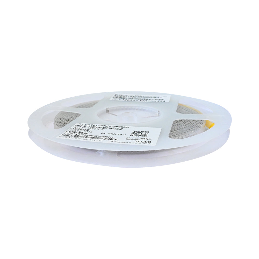 YAGEO 220nf 0.22uf 50V 1206 SMD Capacitor (Pack of 2000) - Electra Traders | Electronic Components & Gadgets India