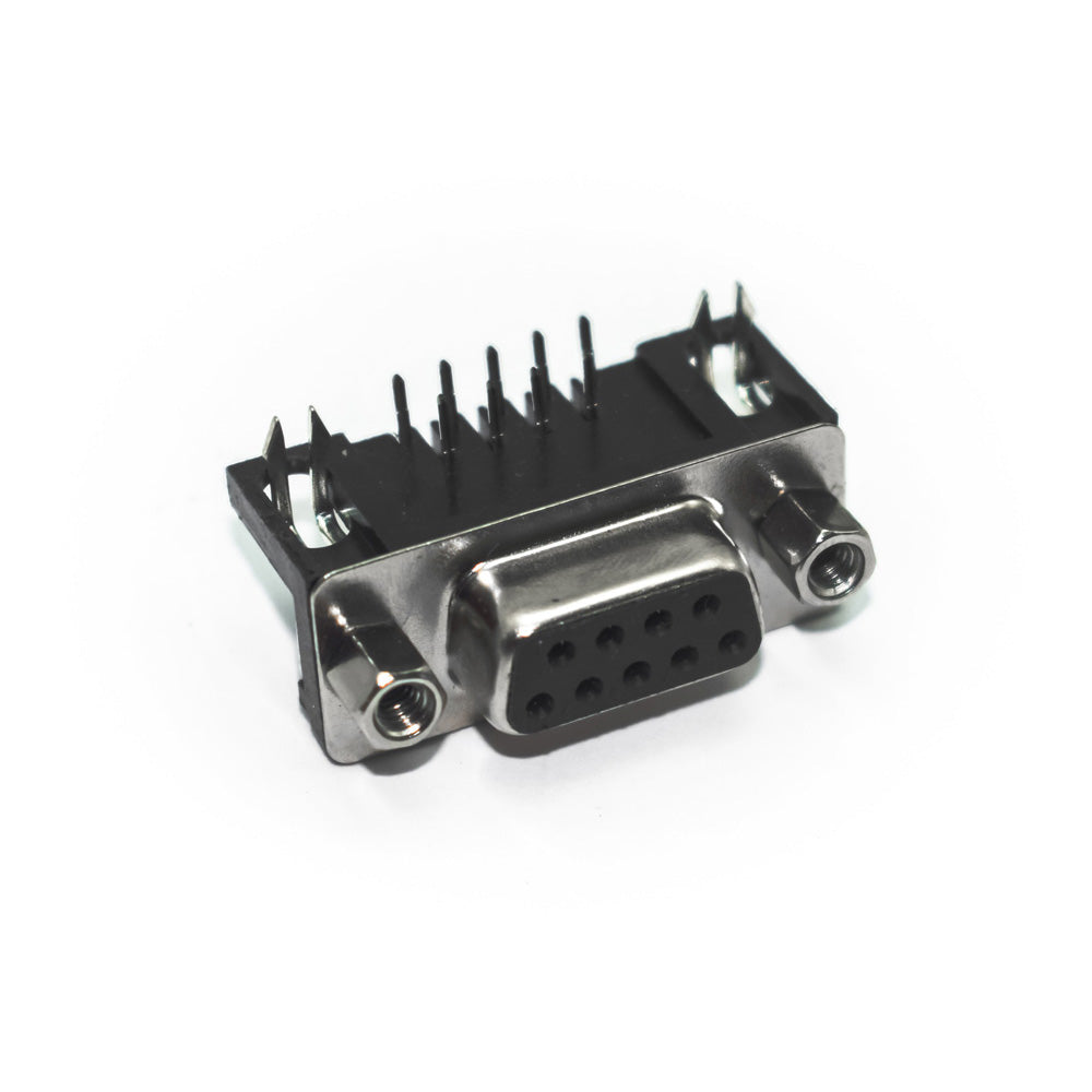 DB9 Female Right Angle Connector Through Hole - Electra Traders | Electronic Components & Gadgets India