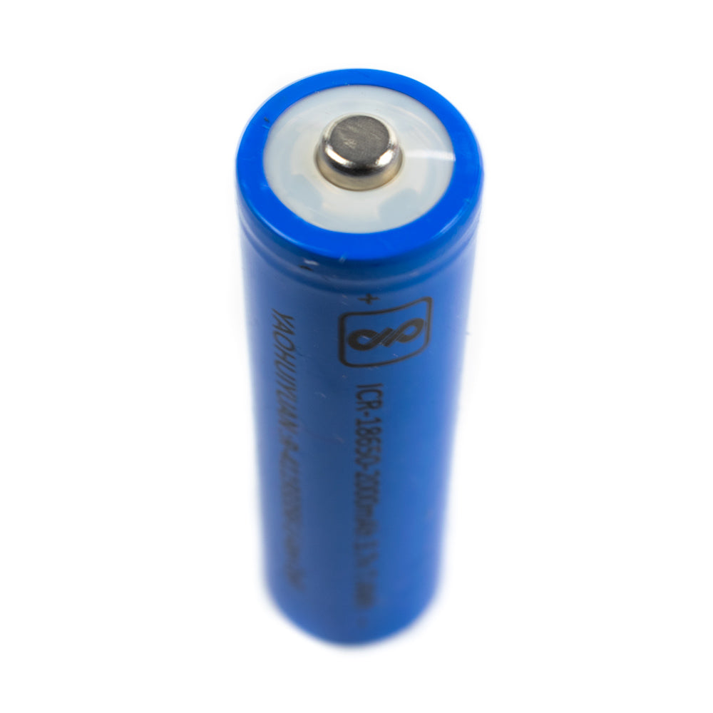 3.7V 2000mAh Lithium-Ion Battery ICR18650 with Tip Top - Electra Traders | Electronic Components & Gadgets India