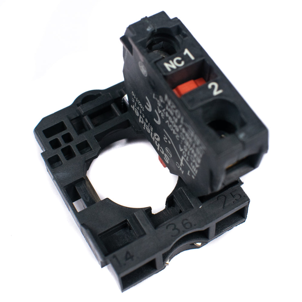 XB5AA42N Schneider Push Button Spring Return 1 NC Red - Electra Traders | Electronic Components & Gadgets India