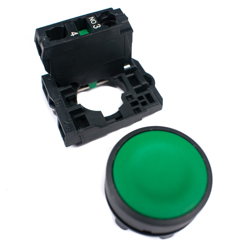 XB5AA31N Schneider Push Button Spring Return 1 NO Green - Electra Traders | Electronic Components & Gadgets India