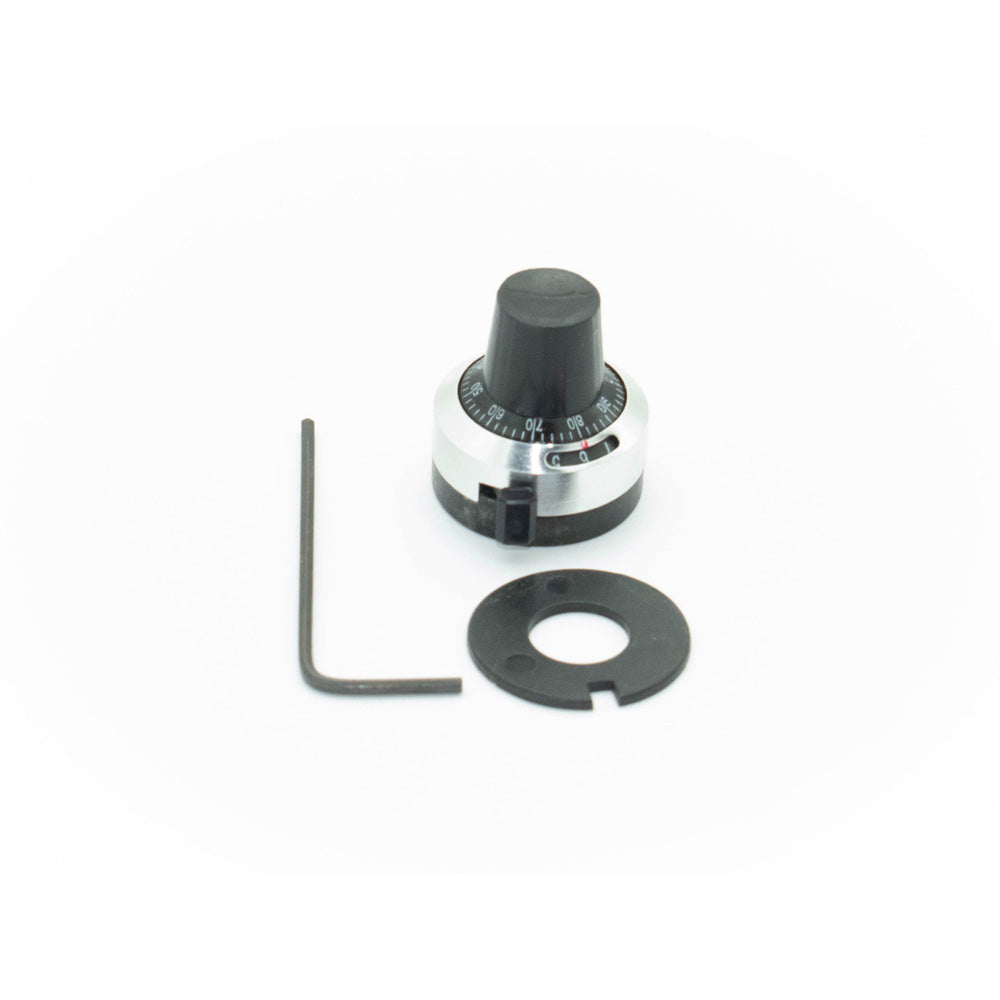 Multi-Turn Indicating Dial Potentiometer Knob for 6.35mm Shaft Black - Electra Traders | Electronic Components & Gadgets India