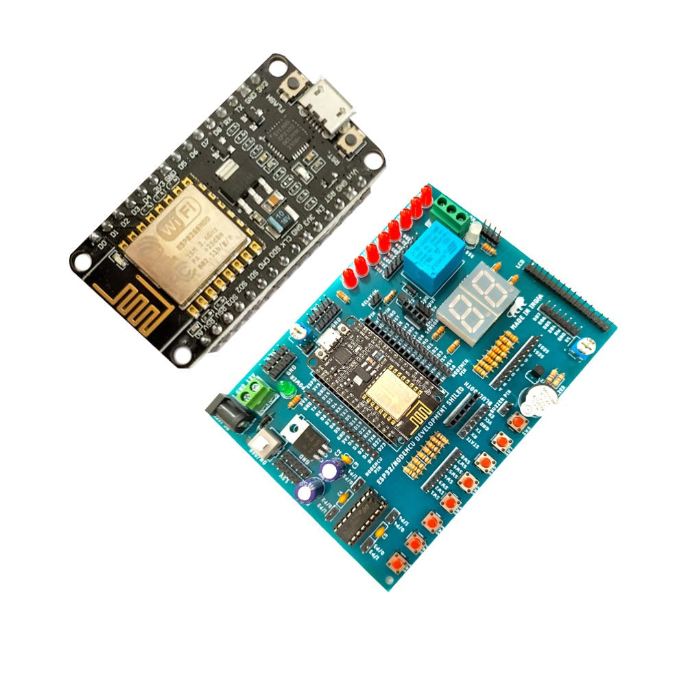 IoT Development Shield with ESP32 and NodeMCU Amica Module - Electra Traders | Electronic Components & Gadgets India