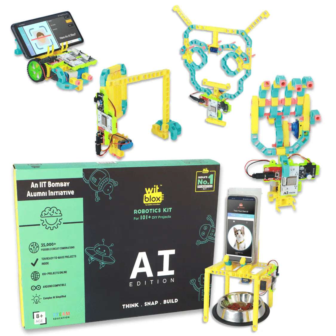 WitBlox DIY Robotics Kit with AI for 101+ Projects - Electra Traders | Electronic Components & Gadgets India