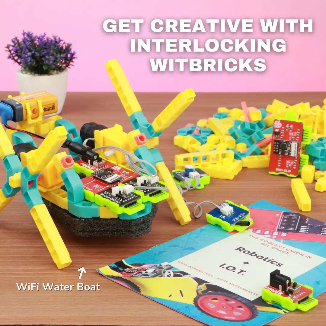 WitBlox DIY Robotics Kit with Wi-Fi for 101+ Projects - Electra Traders | Electronic Components & Gadgets India