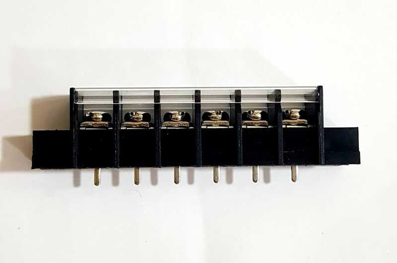 UBX-48A-9.50-06P TB-2471-D 6 Pin 9.50mm Barrier Terminal Block - Electra Traders | Electronic Components & Gadgets India