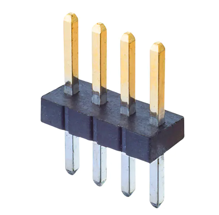 M50-3530442 4 Pin 1.27mm Single Row Header Strip - Electra Traders | Electronic Components & Gadgets India