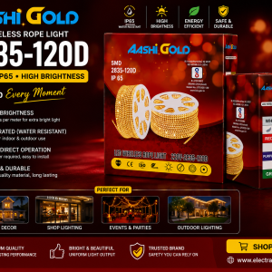 AASHI GOLD 2835-120D LED Wireless Rope Light 220V IP65 BLUE (45 METER)