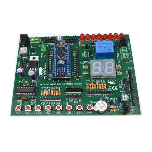 Arduino Nano Development Board Shield with Nano - Electra Traders | Electronic Components & Gadgets India