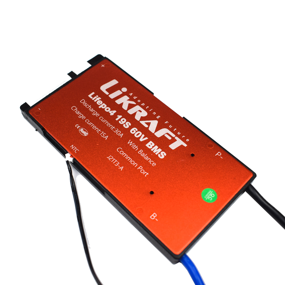 19S 60V 30A LiFePO4 Battery BMS Waterproof with Balance Charging - Electra Traders | Electronic Components & Gadgets India