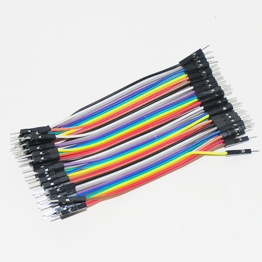 Male To Male Jumper Wires 10cm - Electra Traders | Electronic Components & Gadgets India