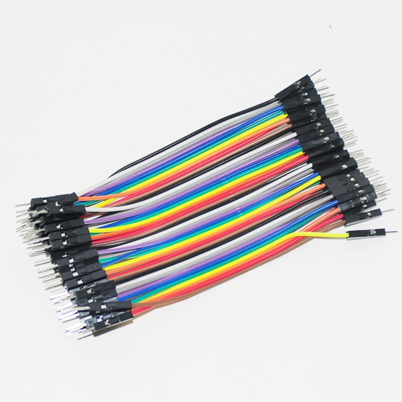 Male To Male Jumper Wires 10cm - Electra Traders | Electronic Components & Gadgets India