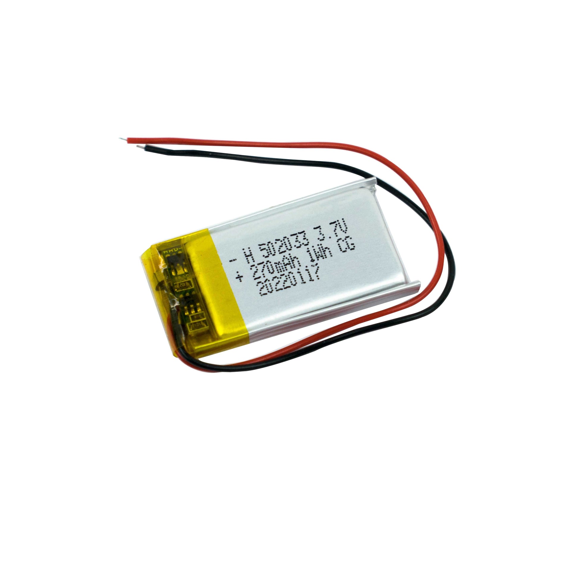270mAh 3.7V Lithium Polymer Battery with BMS - Electra Traders | Electronic Components & Gadgets India
