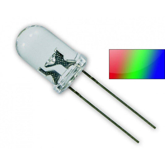 2 Pin RGB Led 5mm - Auto Flashing - Electra Traders | Electronic Components & Gadgets India