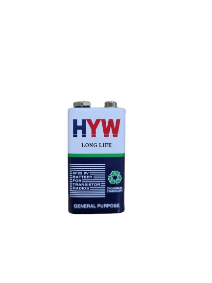 Hi-Watt 9V Battery - Electra Traders | Electronic Components & Gadgets India