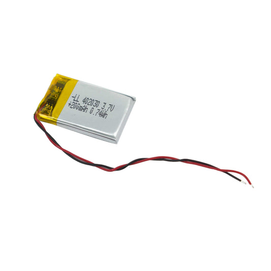 200mAh 3.7V Lithium Polymer Battery with BMS - Electra Traders | Electronic Components & Gadgets India