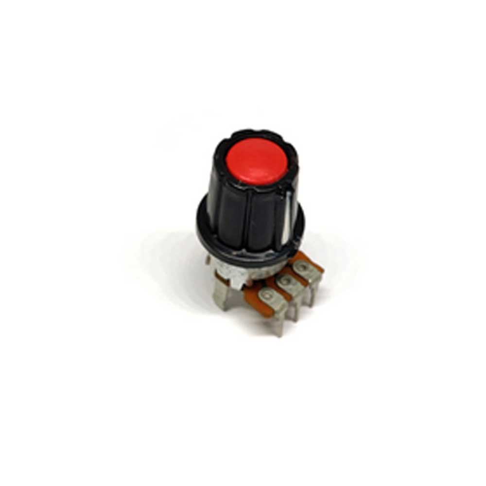 Potentiometer Knob (Red) - Electra Traders | Electronic Components & Gadgets India