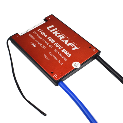 16S 60V 40A Lithium Ion Battery BMS Waterproof with Balance Charging - Electra Traders | Electronic Components & Gadgets India