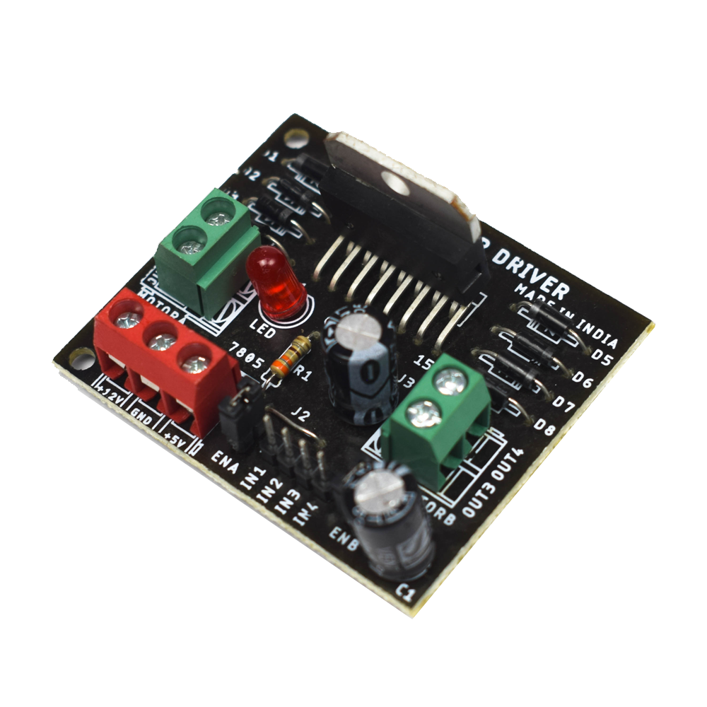 L298N Motor Driver Module (Made in India) - Electra Traders | Electronic Components & Gadgets India