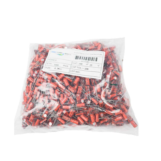 100µF 25V Electrolytic Capacitor - Electra Traders | Electronic Components & Gadgets India