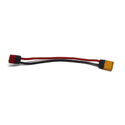 XT-60 Male Connector to Nylon T-Connector Female Battery Adapter Cable - Electra Traders | Electronic Components & Gadgets India