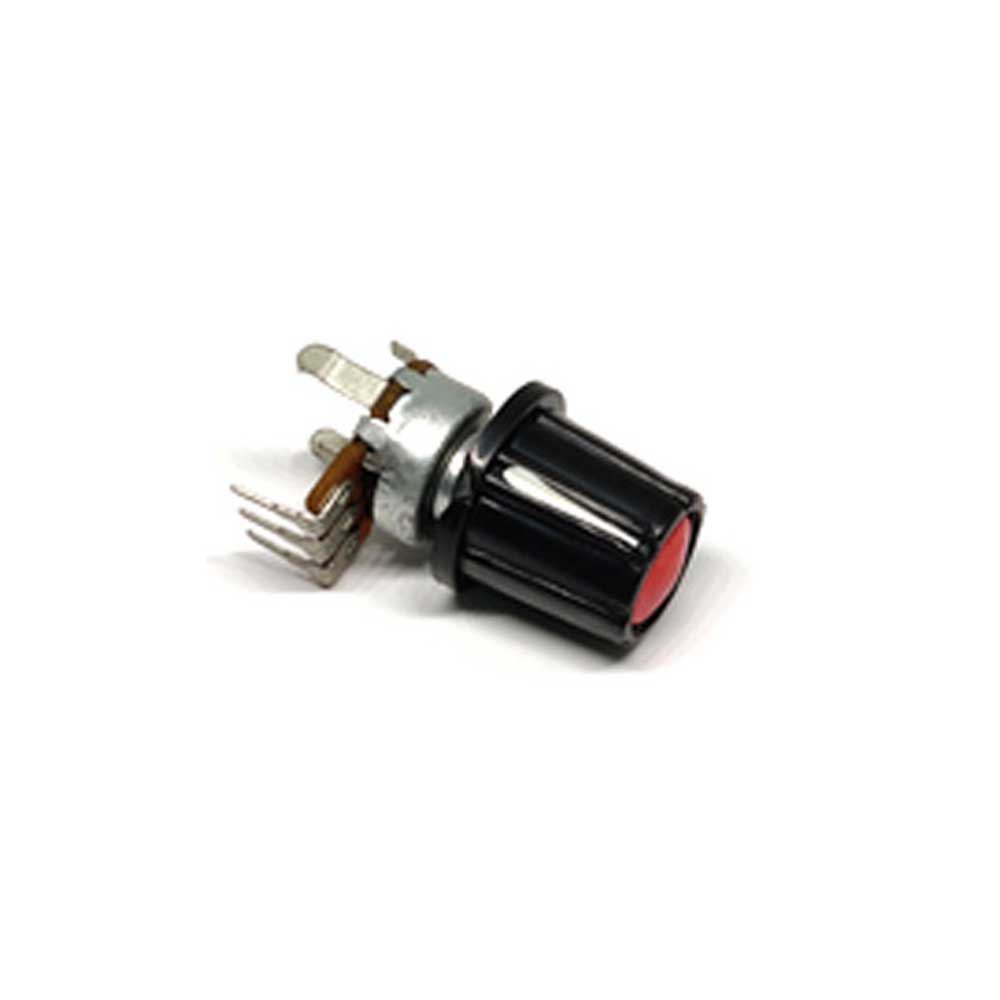 Potentiometer Knob (Red) - Electra Traders | Electronic Components & Gadgets India
