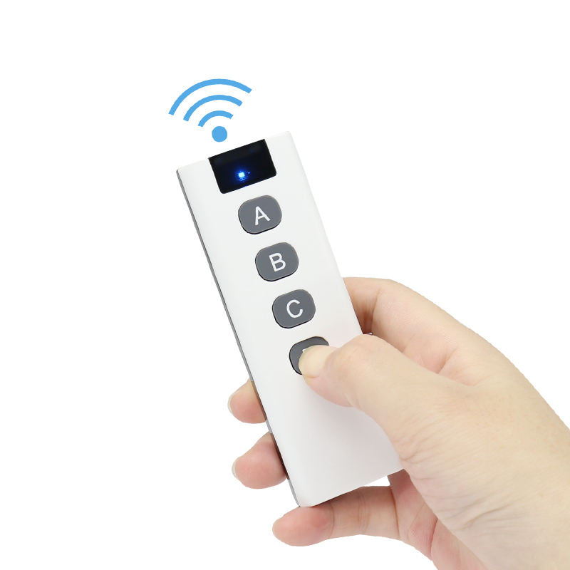 100 meter transmitter range 433Mhz remote switch 4 channel RF remote controller - Electra Traders | Electronic Components & Gadgets India