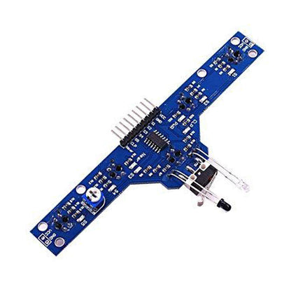 5 Way IR Array with Bump Switch (Line Sensor Array) - Electra Traders | Electronic Components & Gadgets India