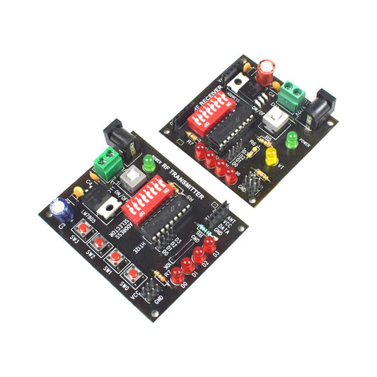 Wireless RF Transmitter and Receiver Module with HT12E & HT12D - Electra Traders | Electronic Components & Gadgets India