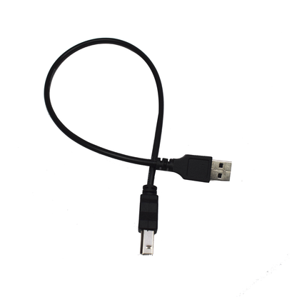 USB Type A to Type B (Male to Male) Arduino UNO/Mega Cable 30cm (Black) - Electra Traders | Electronic Components & Gadgets India