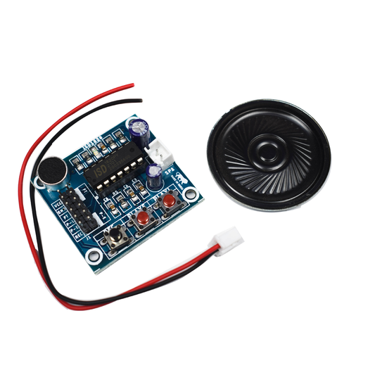 1820PY Voice Recording Module with 8Ω Speaker - Electra Traders | Electronic Components & Gadgets India