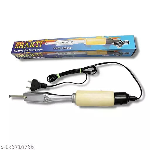 Shakti 65W 230V AC Wooden Soldering Iron - Electra Traders | Electronic Components & Gadgets India