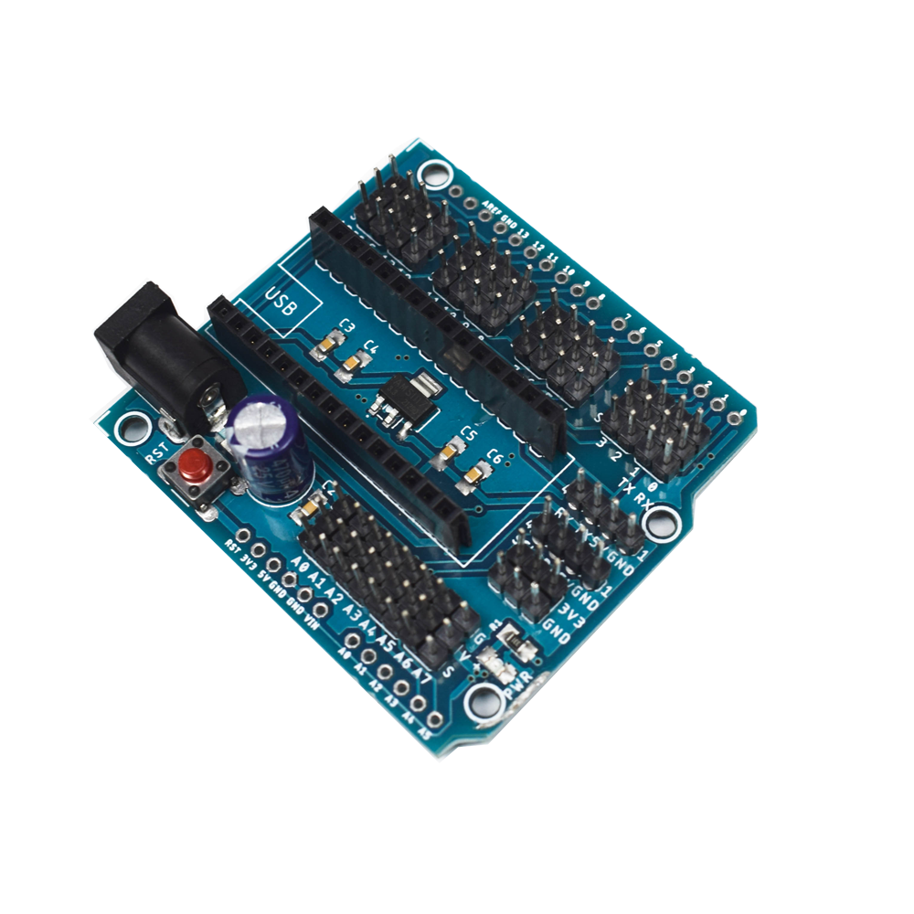 Arduino Nano Expansion Board Servo Shield - Electra Traders | Electronic Components & Gadgets India