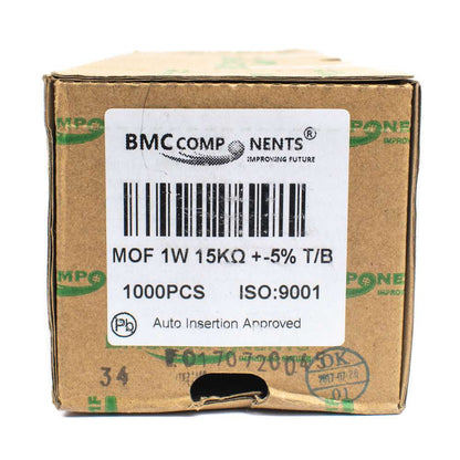 1.2 ohm 5% 1 Watt Resistor (Box of 1000) - MOF - Electra Traders | Electronic Components & Gadgets India