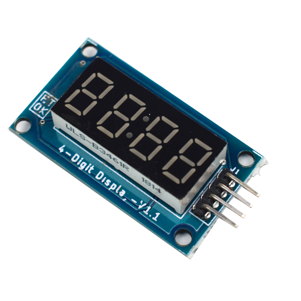TM1637-4 Digit 7 Segment Display Module - Electra Traders | Electronic Components & Gadgets India