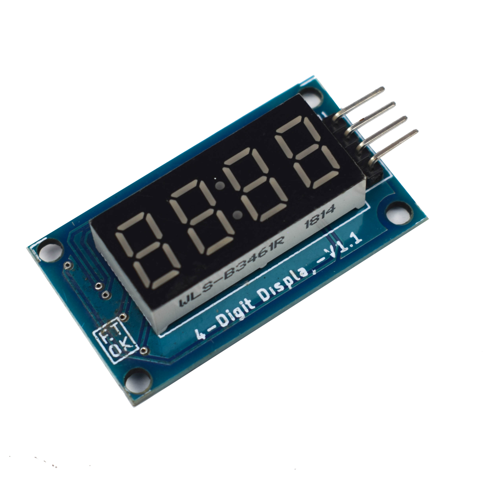 TM1637-4 Digit 7 Segment Display Module - Electra Traders | Electronic Components & Gadgets India
