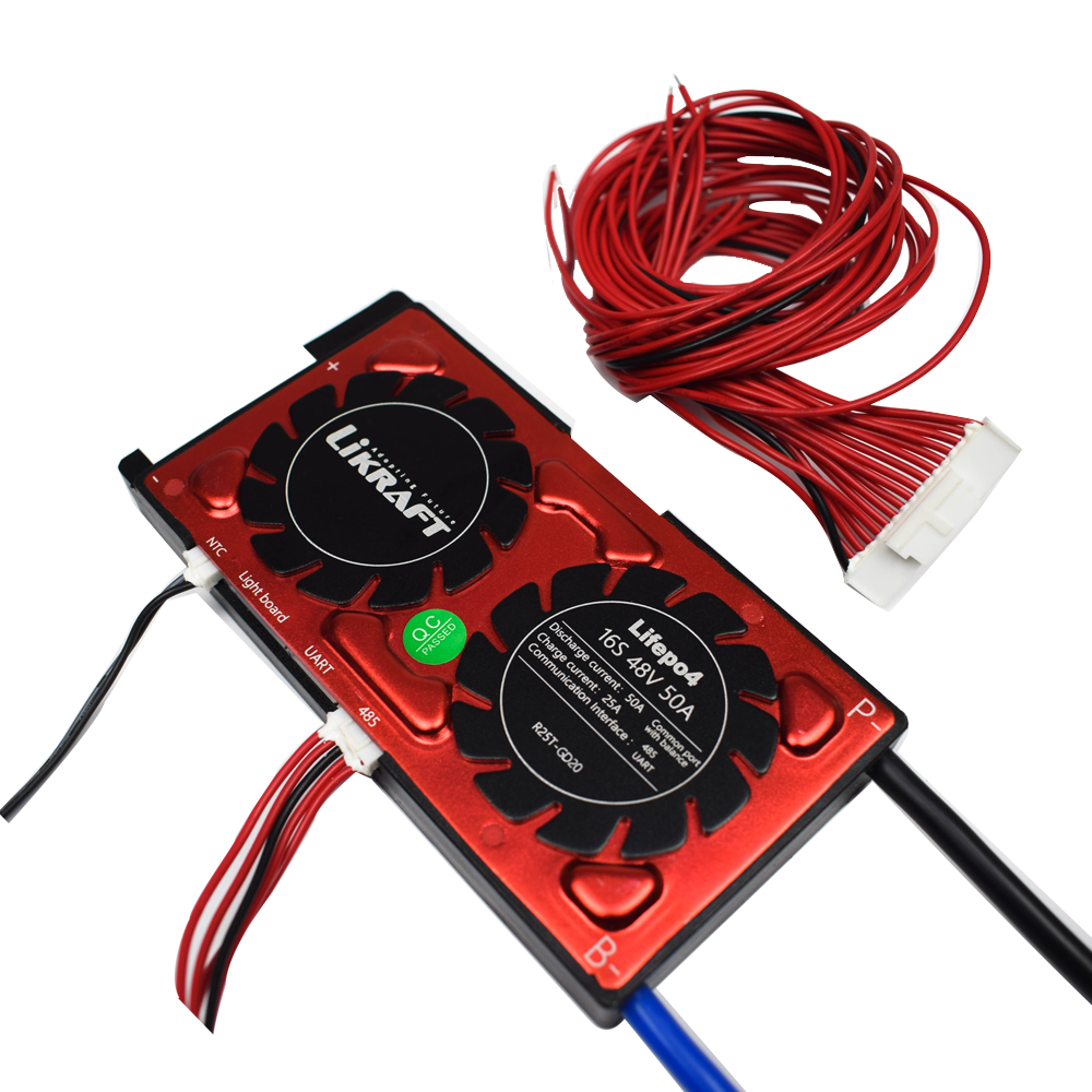 16S 48V 50A Lifepo4 Smart Battery Management System - Electra Traders | Electronic Components & Gadgets India