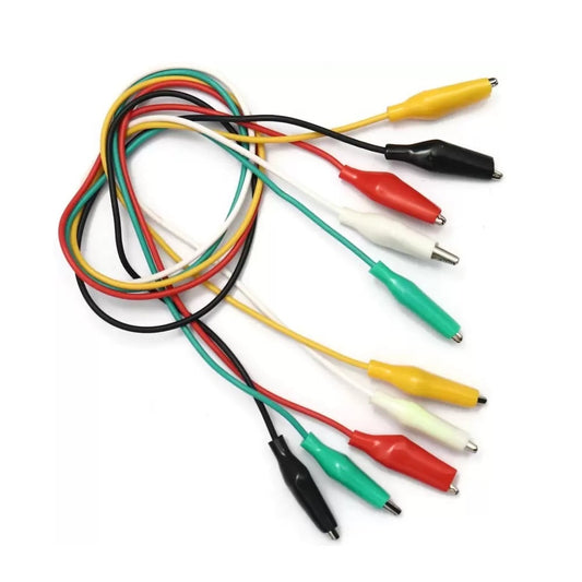 50cm Long Alligator Clips, Electrical DIY Test Leads , for Micro:bit - Electra Traders | Electronic Components & Gadgets India