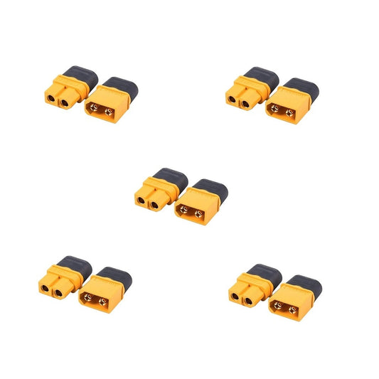 XT60 Male-Female Connector pair with Housing-5Pair - Electra Traders | Electronic Components & Gadgets India