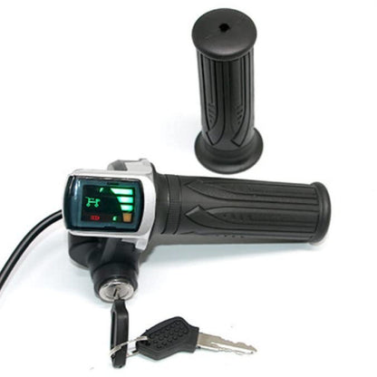 24V ebike Throttle with LCD Display ON-OFF Key Lock for E Vehicle - Electra Traders | Electronic Components & Gadgets India
